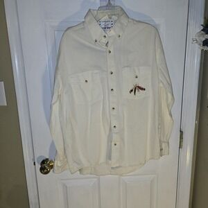 Crazy‎ Cowboy Western Embroidered Shirt Mens L Cowboy Rider Dream Catcher